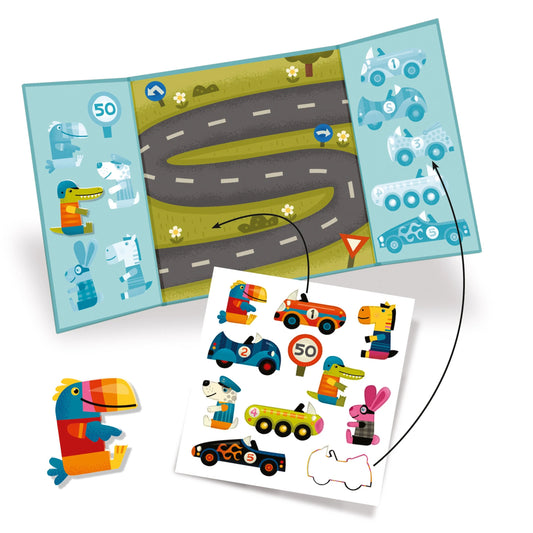 Cars | Toddler Repositionable Sticker Activity