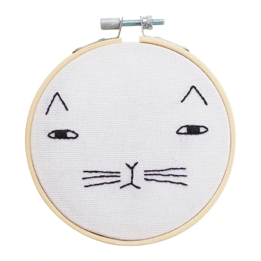 Donna Wilson Mog the Cat Hoop Embroidery Kit