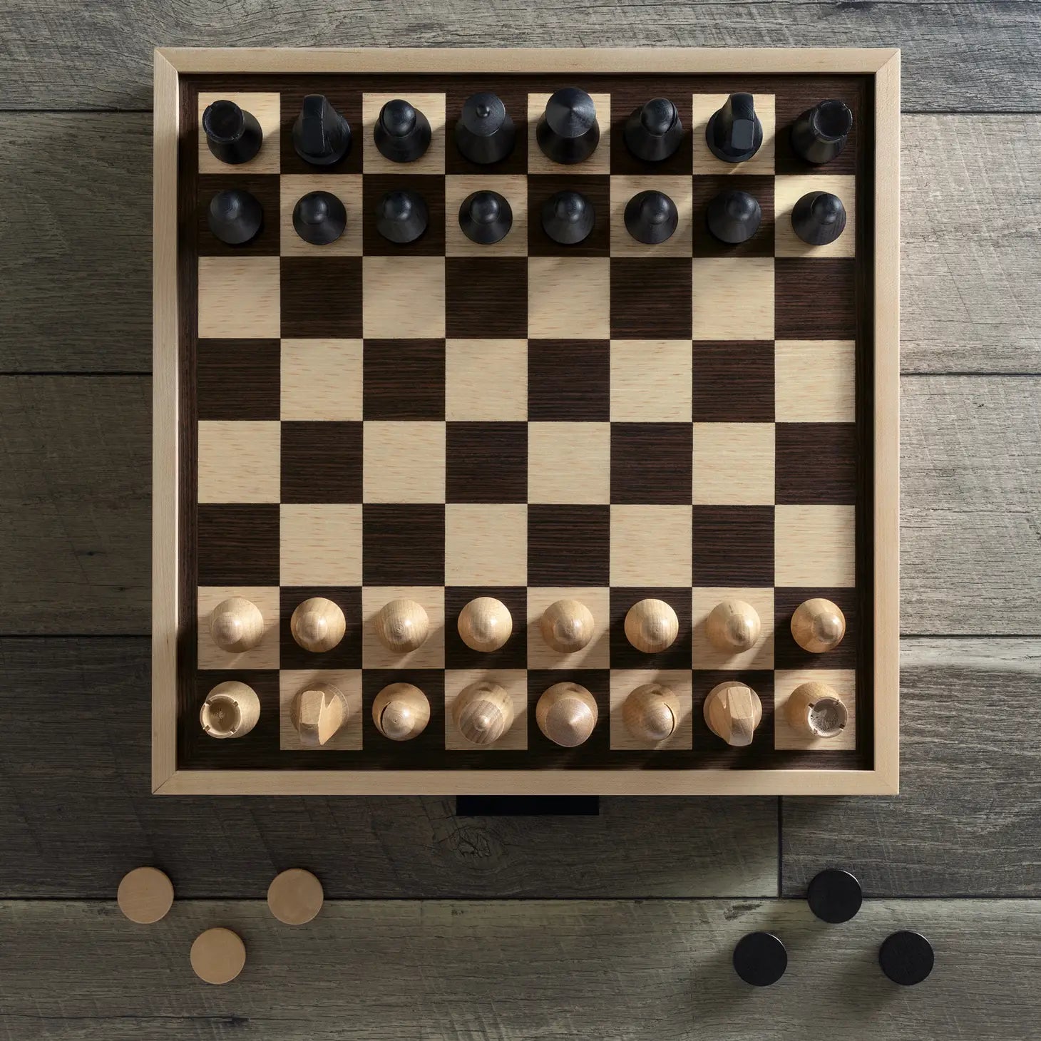WS Game Company Chess & Checkers Board Game Set, Maple Wood on Food52