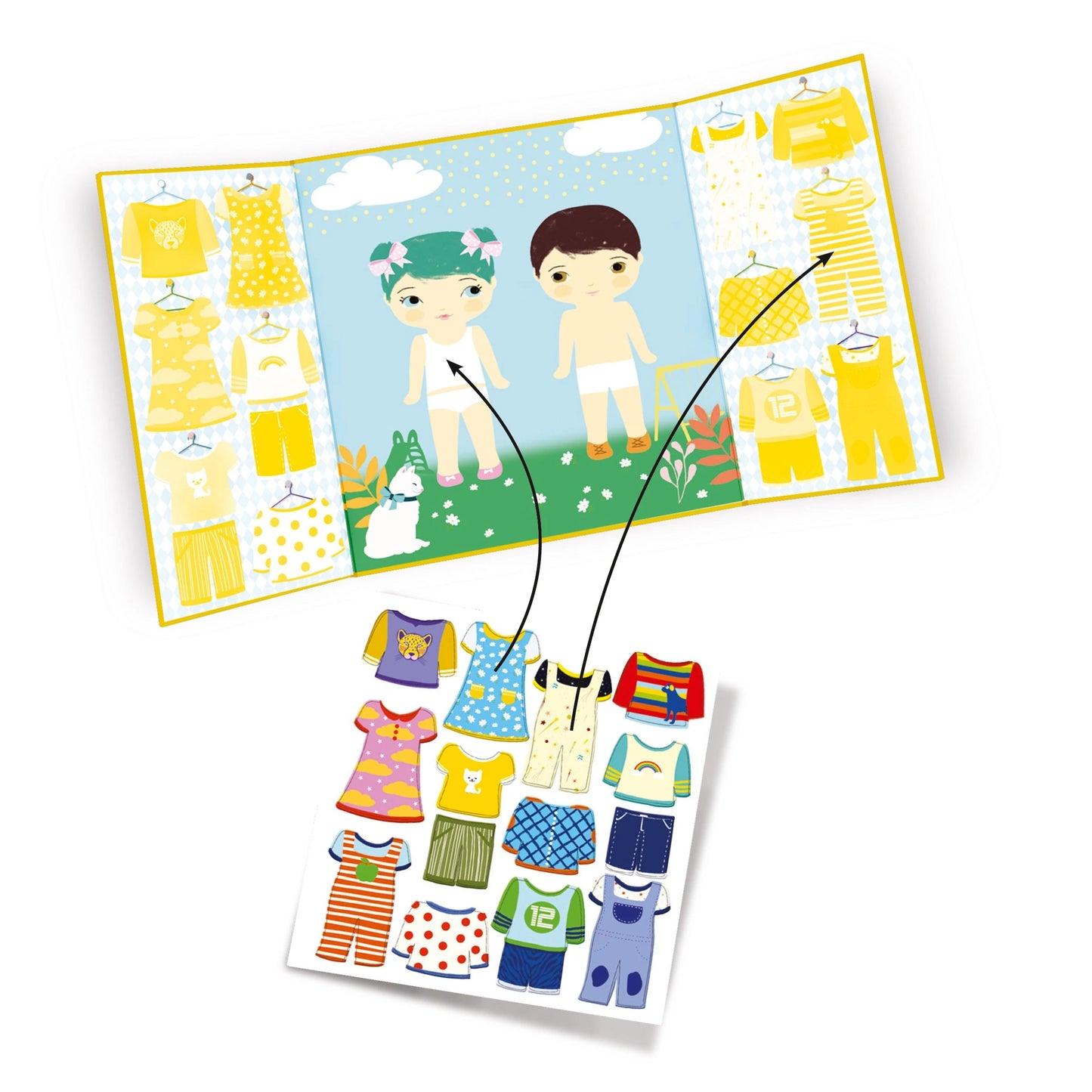 Dress Up | Toddler Repositionable Sticker Book Activity