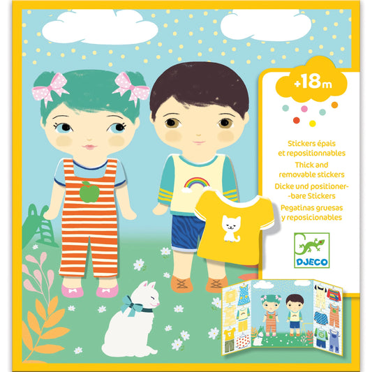 Dress Up | Toddler Repositionable Sticker Book Activity