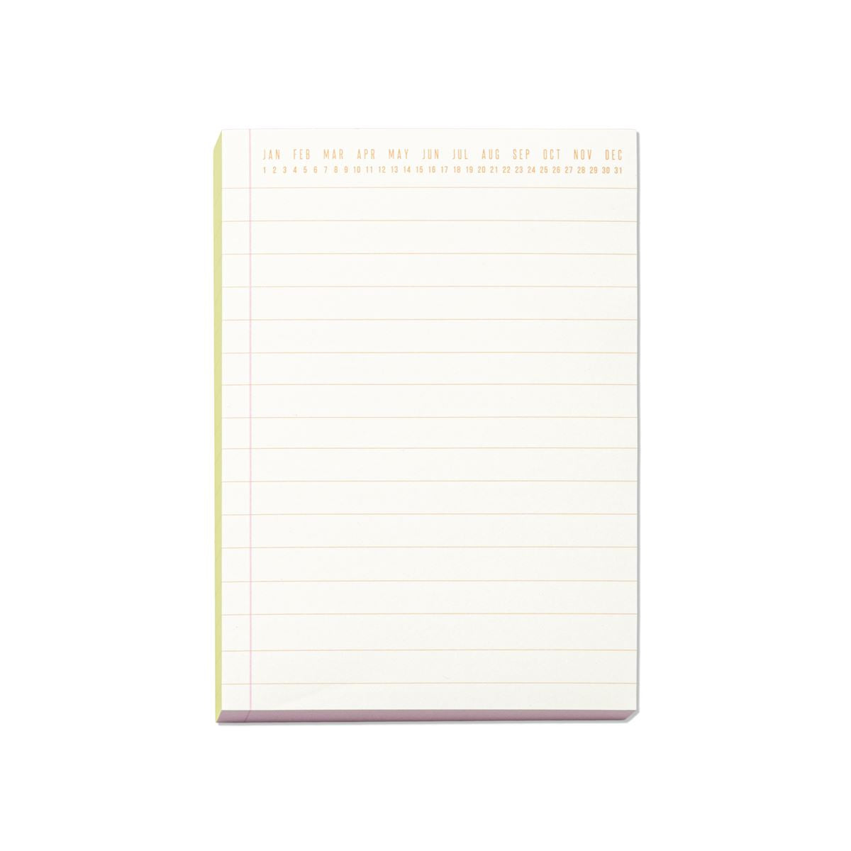Colorblock Notepad | Chartreuse & Pink