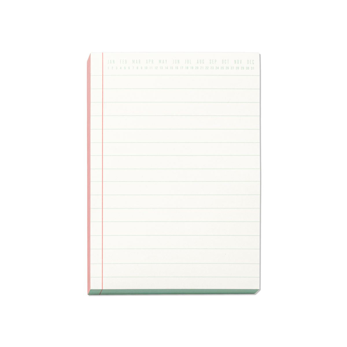 Colorblock Notepad | Coral & Blue