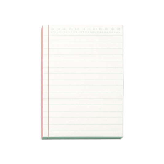 Colorblock Notepad | Coral & Blue