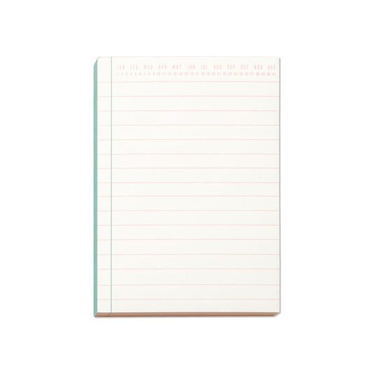 Colorblock Notepad | Green & Peach