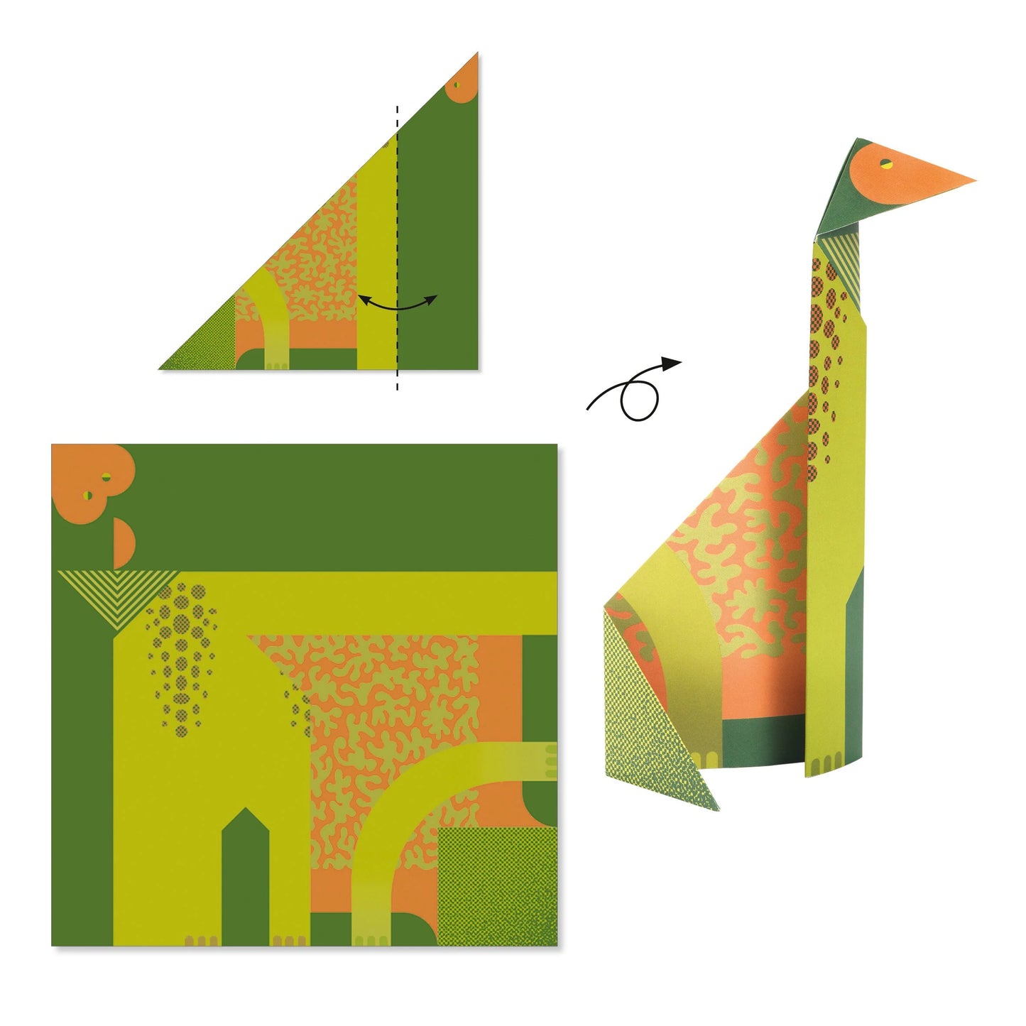 Dinosaur Origami Paper Craft Kit