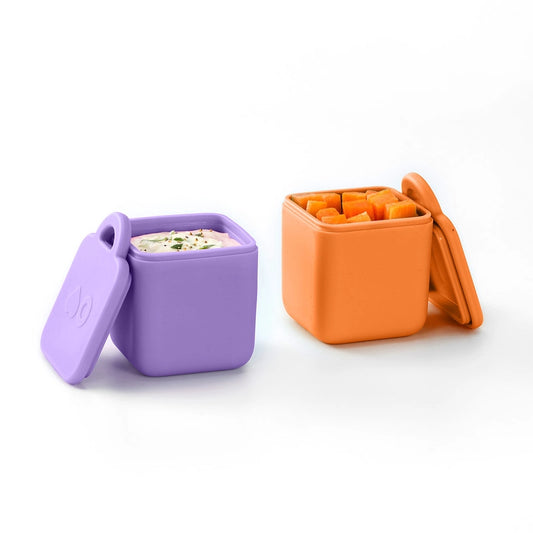 OmieDip Dip Cups | Lilac & Orange