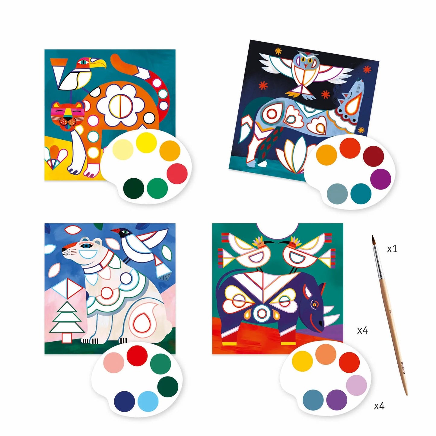 Fanciful Bestiary Surprise Watercolor Painting Set