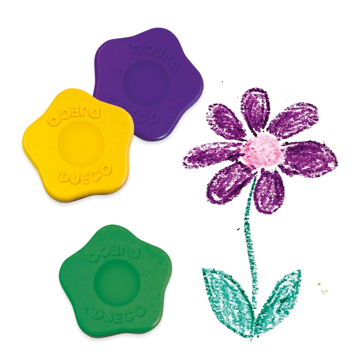 Flower Crayons for Little Hands | 12 pcs