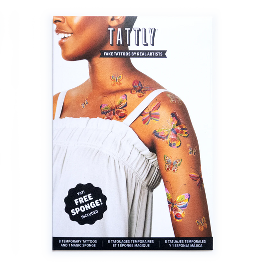 Fluttering Colors Tattoo Set
