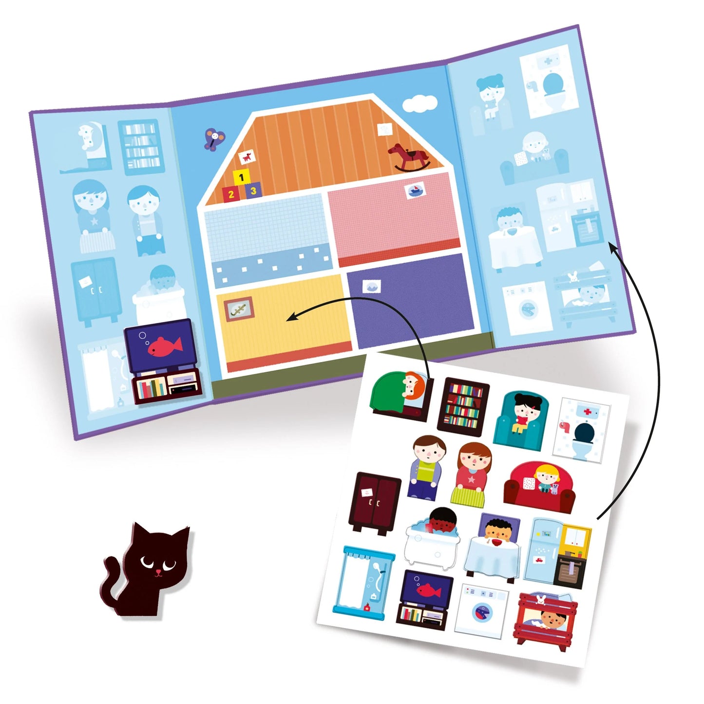 House | Toddler Repositionable Sticker Book Activity