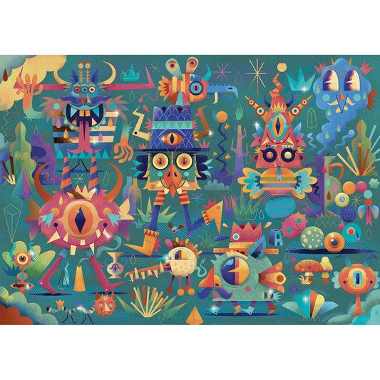 Monster Party | 50pc Metallic Jigsaw Puzzle