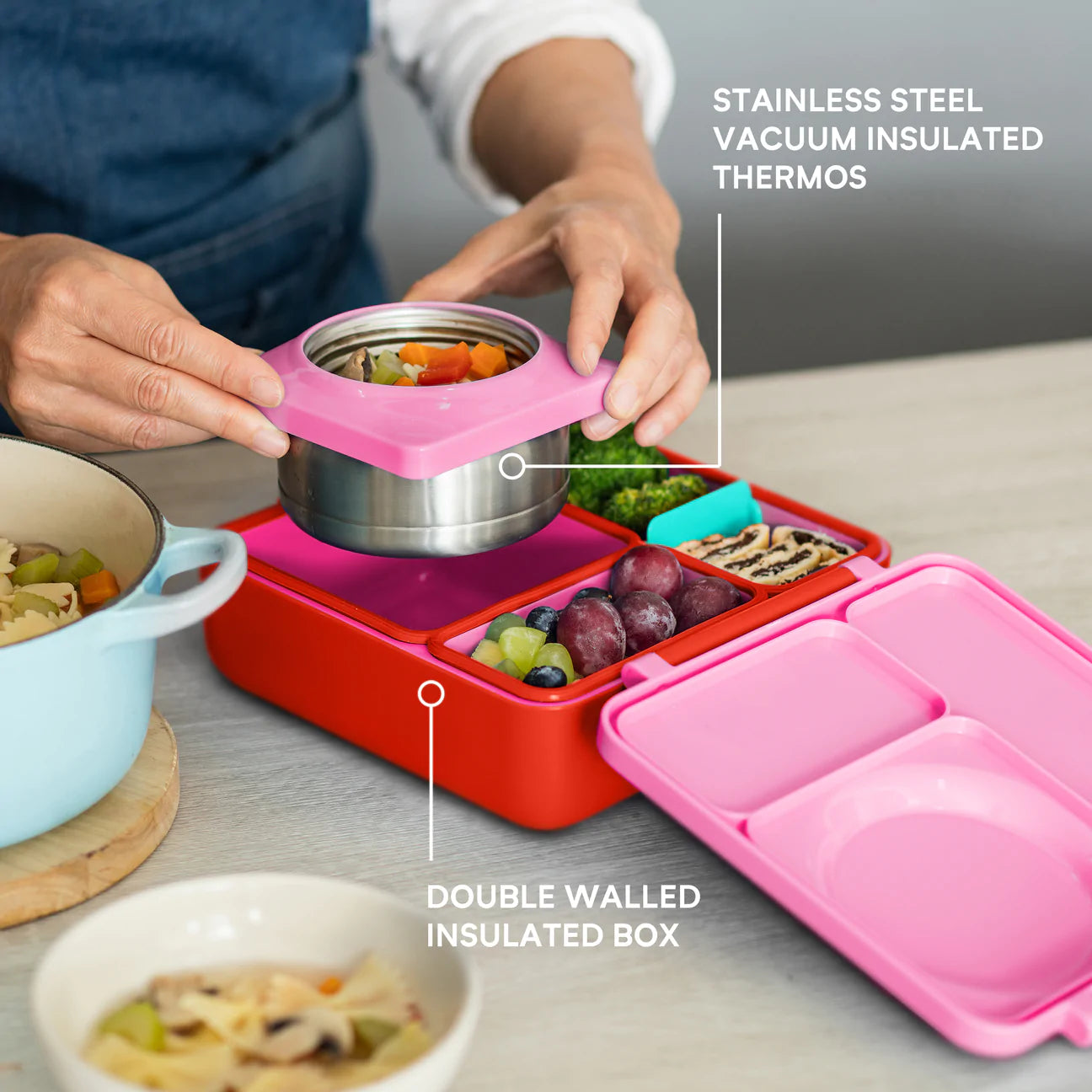 OmieBox Bento Box | Pink