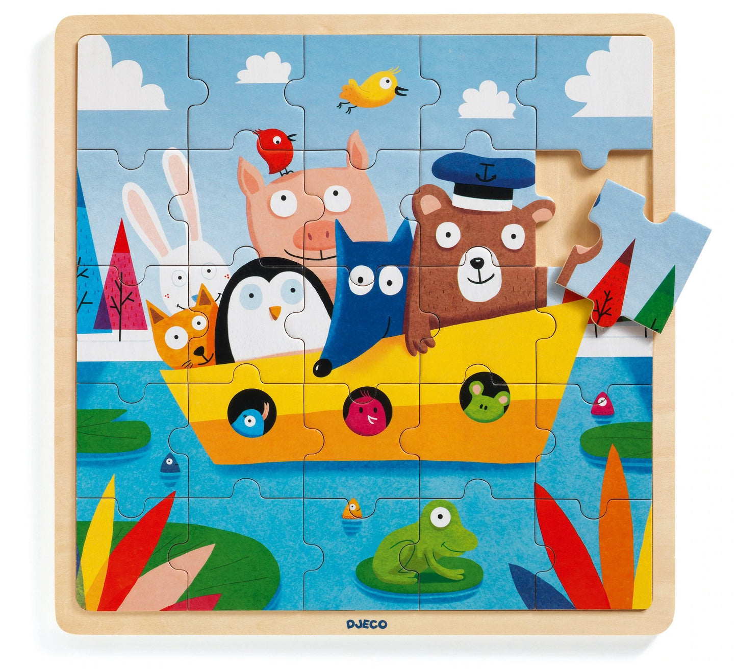 Puzzlo Boat | 25pc Wooden Jigsaw Puzzle