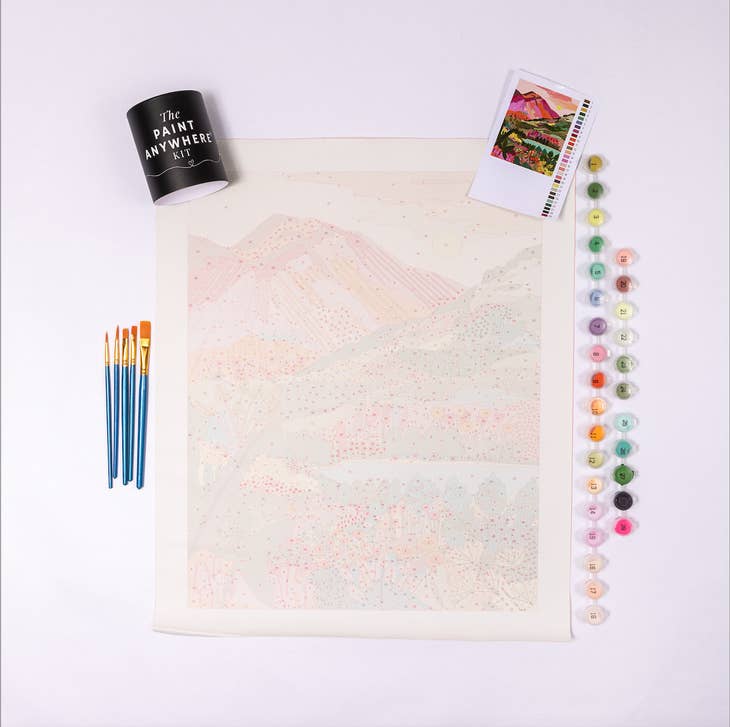 Paint by Number Kit - Rainbow Mountain