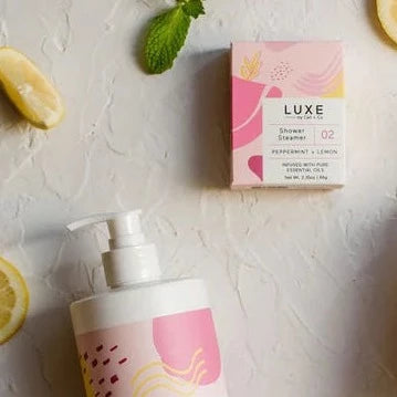 Luxe Shower Steamer | Peppermint + Lemon