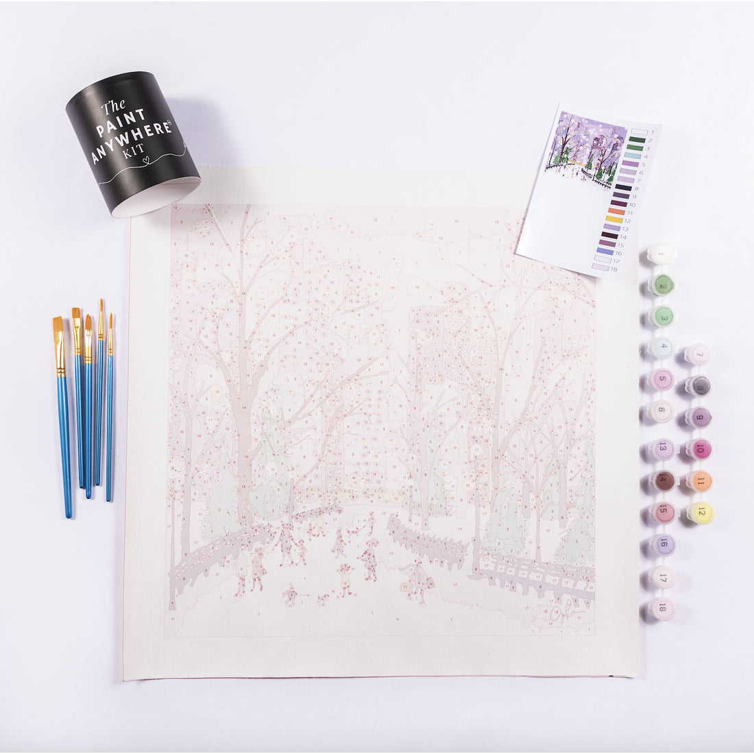 Paint by Number Kit - Snowy Night