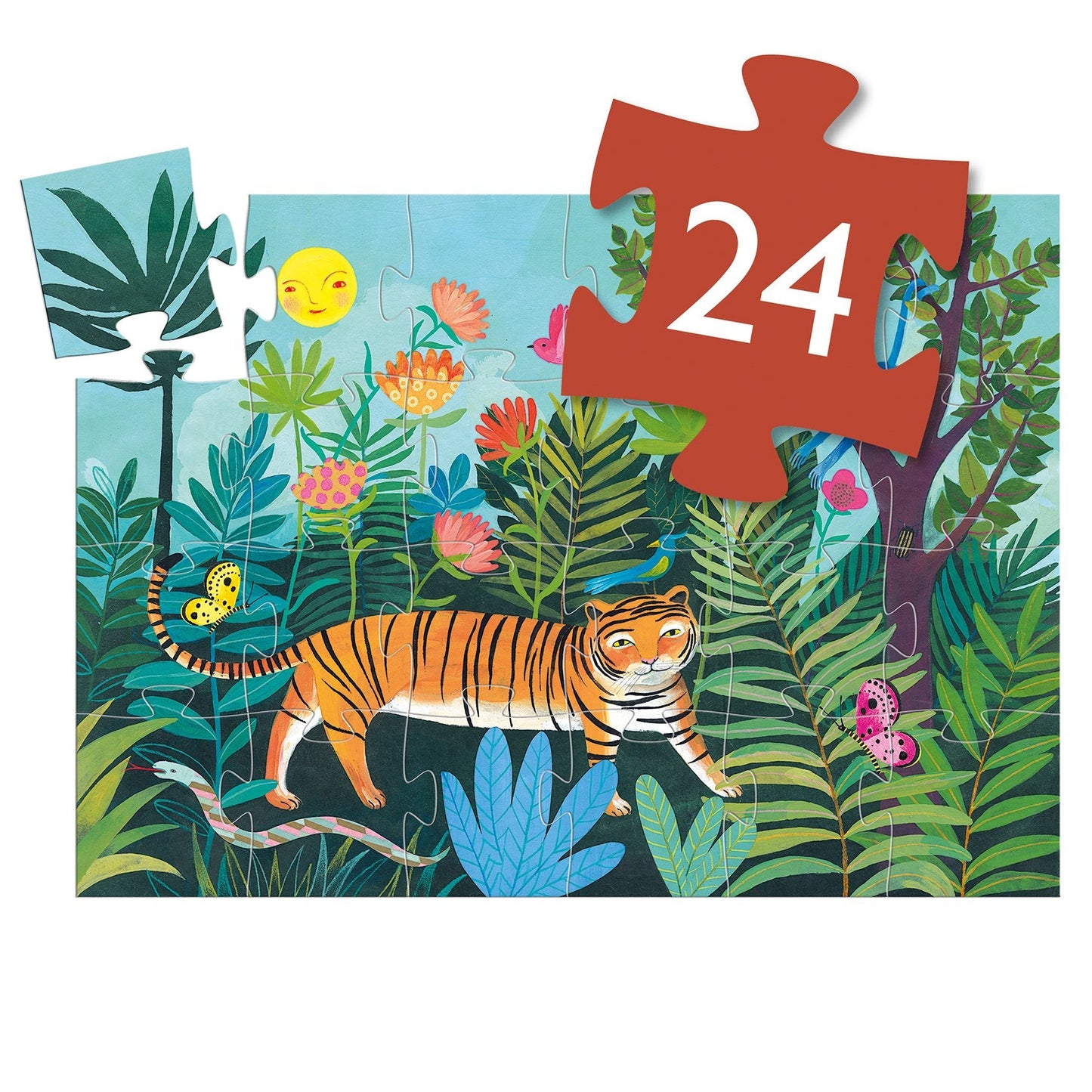Tiger's Walk | 24 Piece Jigsaw Puzzle