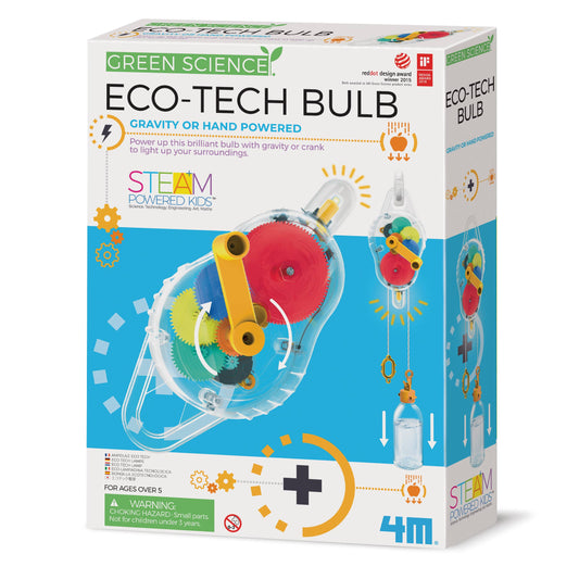 4M Eco-Tech Bulb, Gravity or Hand Powered, STEAM