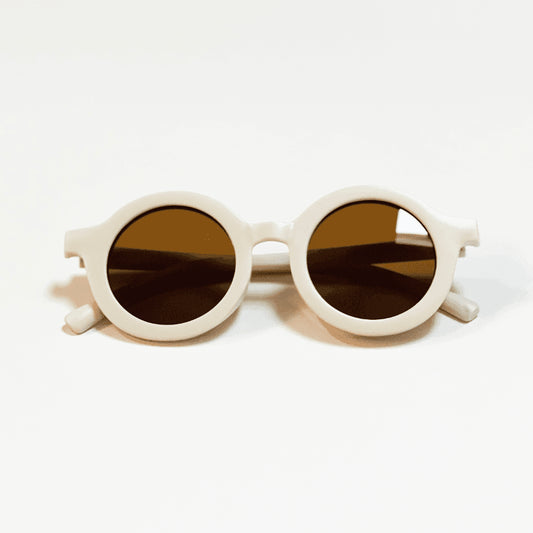 Recycled Plastic Sunglasses in Buttercream