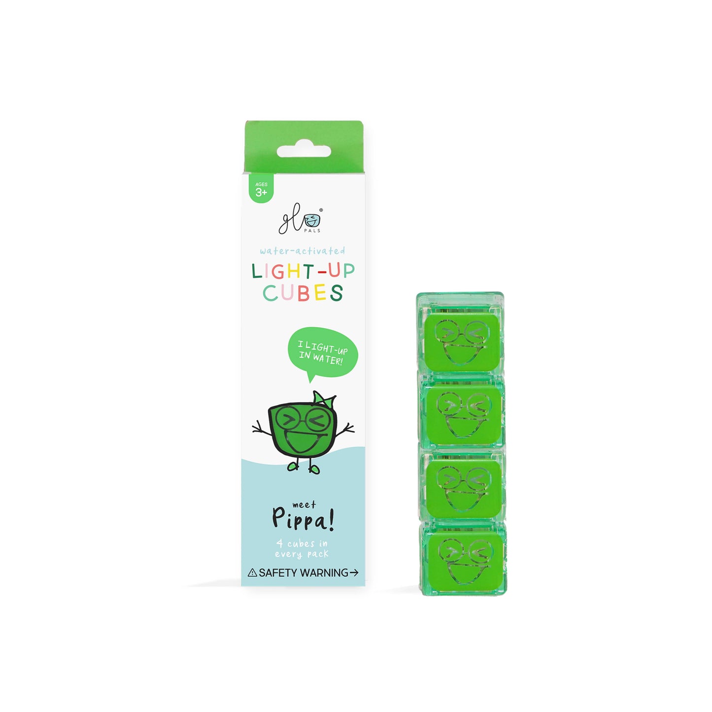 Glo Pals Light-Up Cubes - Pippa (Green)