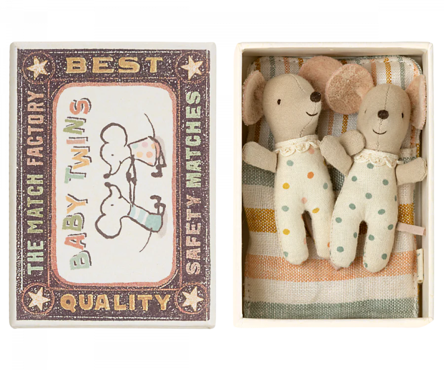 Twins Baby Mice In Matchbox
