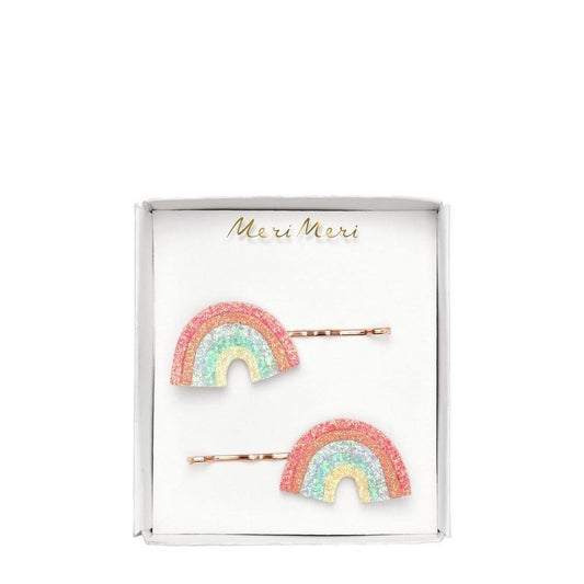 Glitter Rainbow Hair slides