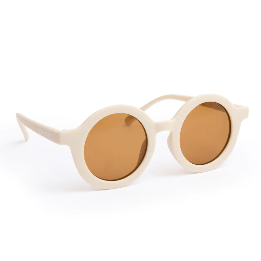 Recycled Plastic Sunglasses in Buttercream