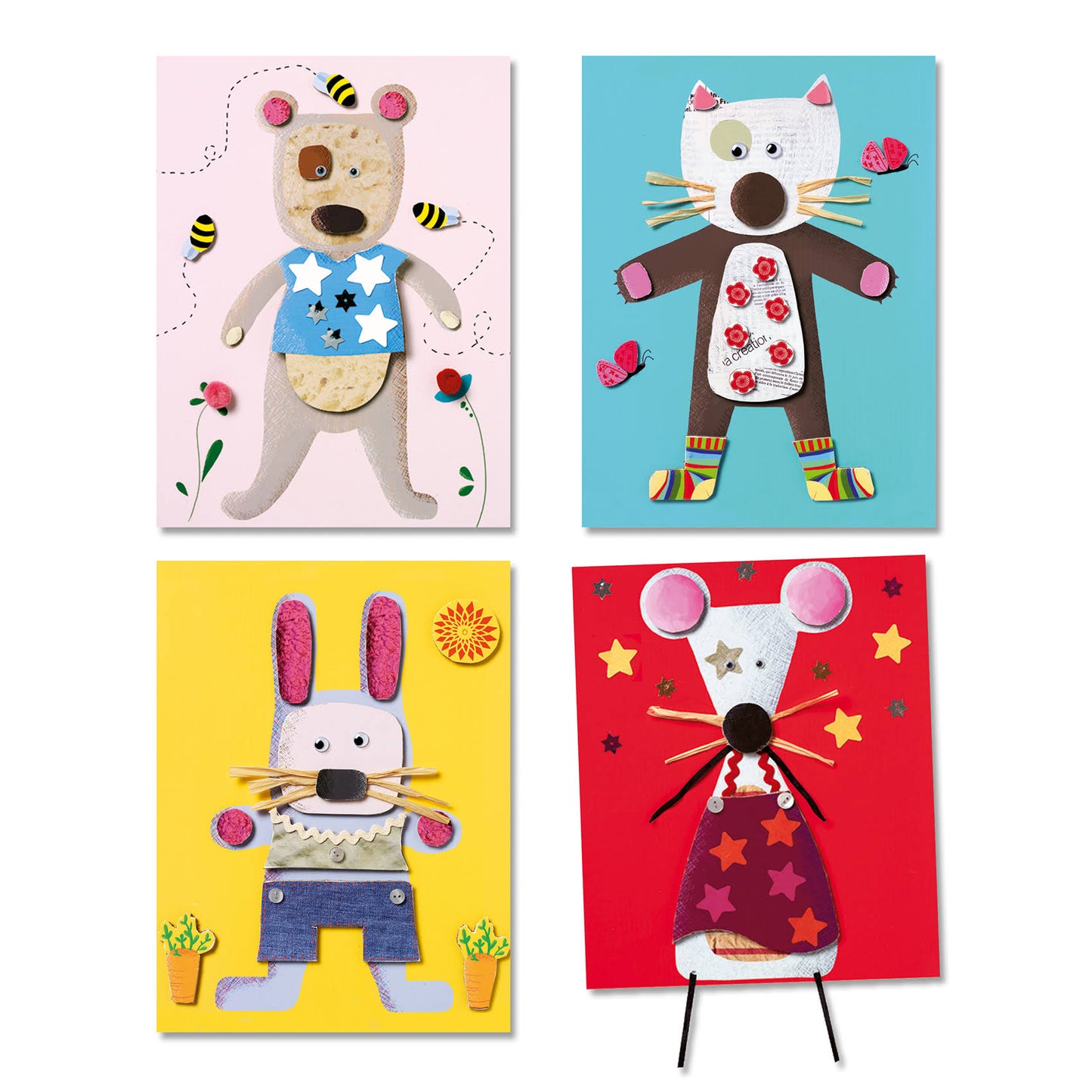 Petite Artist Animals Collage Kit