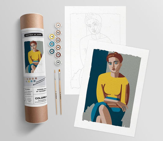 Portrait of Hanne  |  Paint By Numbers Kit