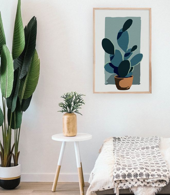 Potted Cactus  |  Modern Paint By Numbers Kit