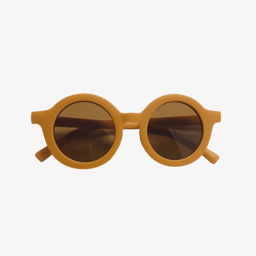 Kids Recycled Plastic Sunglasses in Mustard